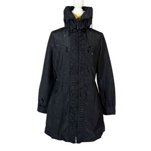 Jones New York Vintage Faux Fur Lined Mid-Length Coat • Size M • Black